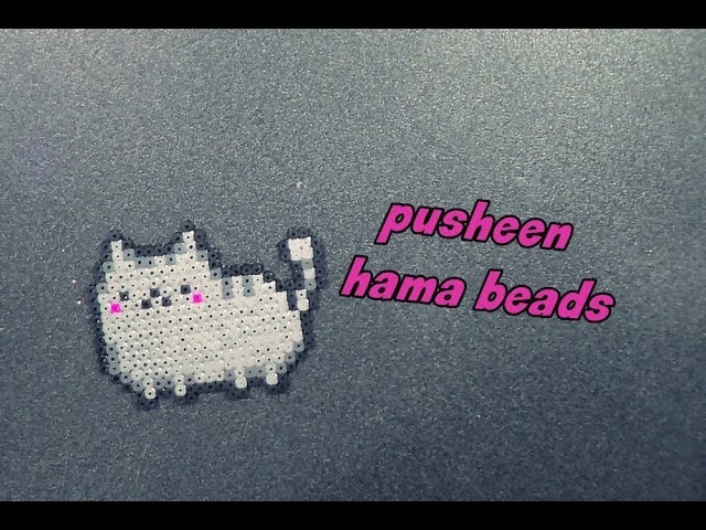 Pusheen  realizzato con le perline da stirare hama beads ||kamipucca||