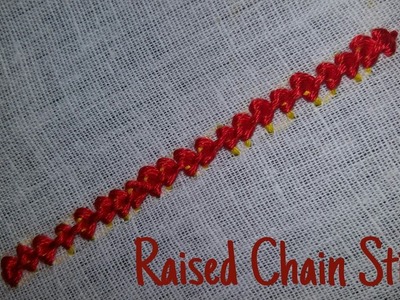 Raised Chain Stitch (Embroidery)