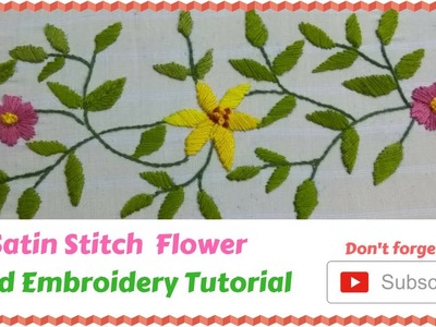 Satin Stitch Video Tutorial in Hindi | Latest Embroidery Designs ????
