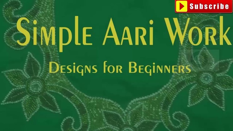 Simple aari work designs images | aari work designs for beginners | aari work design patterns