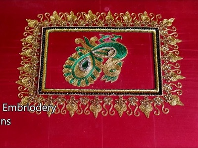 Simple maggam work blouse designs | hand embroidery designs | peacock embroidery blouse designs