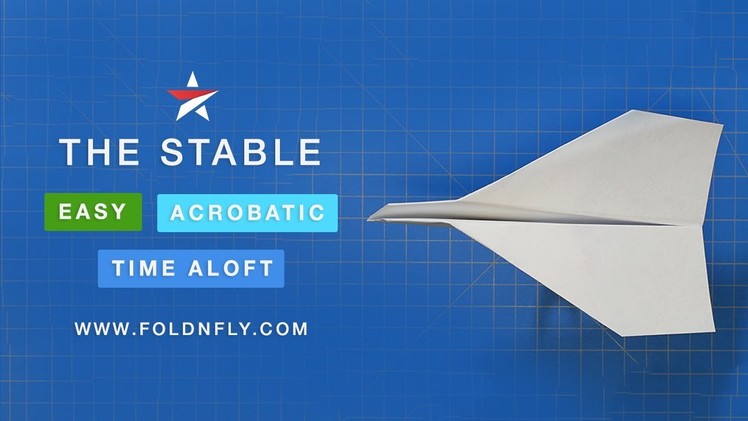✈ The Stable Paper Airplane That Flies Far and Does Flips - Fold 'N Fly