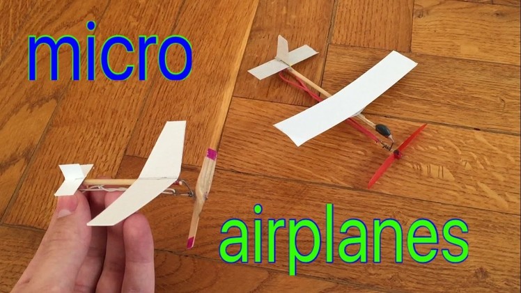 The world's smallest airplanes with rubber band engine