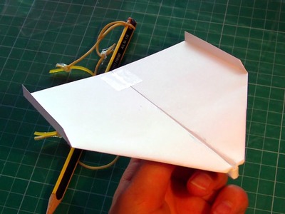 Tutorial new guinness record paper airplane it fly 29.2 s (Takuo Toda) [catapult launch]