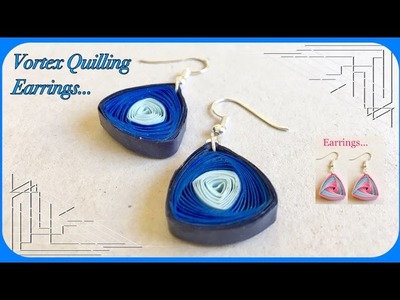 Vortex Quilling Earrings. Vortex Coil. Quilling Design | Priti Sharma