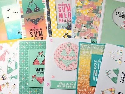 10 Cards 1 Kit | Simon Says Stamp Card Kit July 2017 | Summer Hello