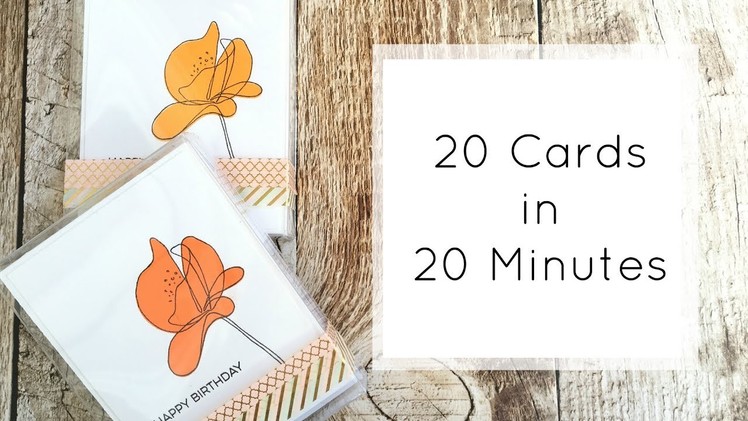 20 Cards in 20 Minutes - Great Gift Idea!