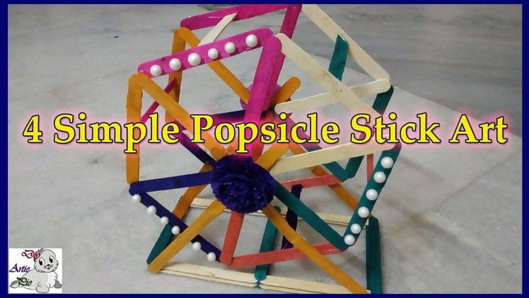 4 Home Decor Diy with Popsicle Stick | Popsicle Stick Craft | Ice Cream Stick Craft | Creative Video