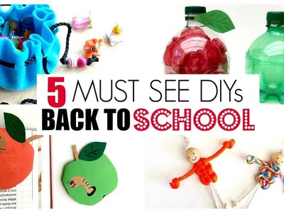 5 FUN Back to School DIY Ideas - MUST TRY DIY Back to School Supplies - Must see!