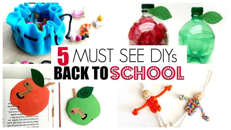 5 FUN Back to School DIY Ideas - MUST TRY DIY Back to School Supplies - Must see!