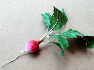 ABC TV | How To Make Cherry Belle Radish From Crepe Paper - Craft Tutorial