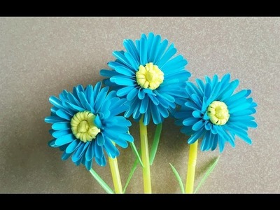 ABC TV | How To Make Flower From Drinking Straw - Craft tutorial #2