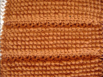 Afghan Tunisian Simple Stitch & Marguerite Row