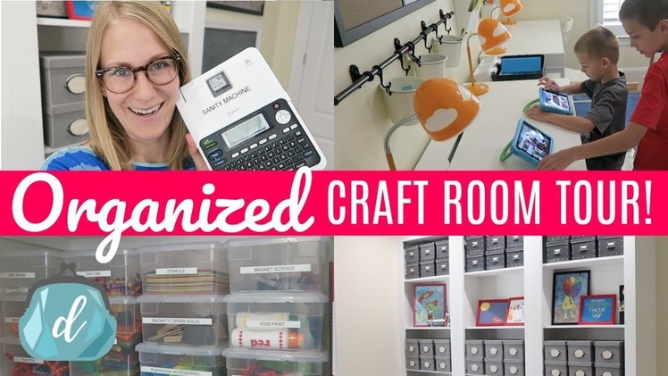 Budget Craft Room Organization Ideas | Back to School Room Tour & Makeover!!