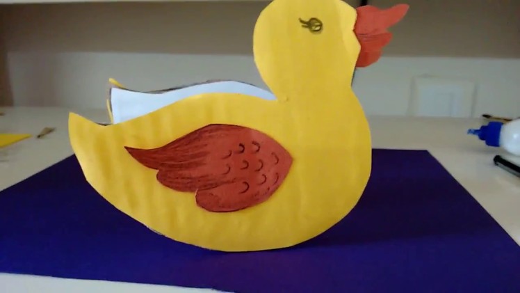 Craft work : How to make a cute Baby Duck | Kid's Activity