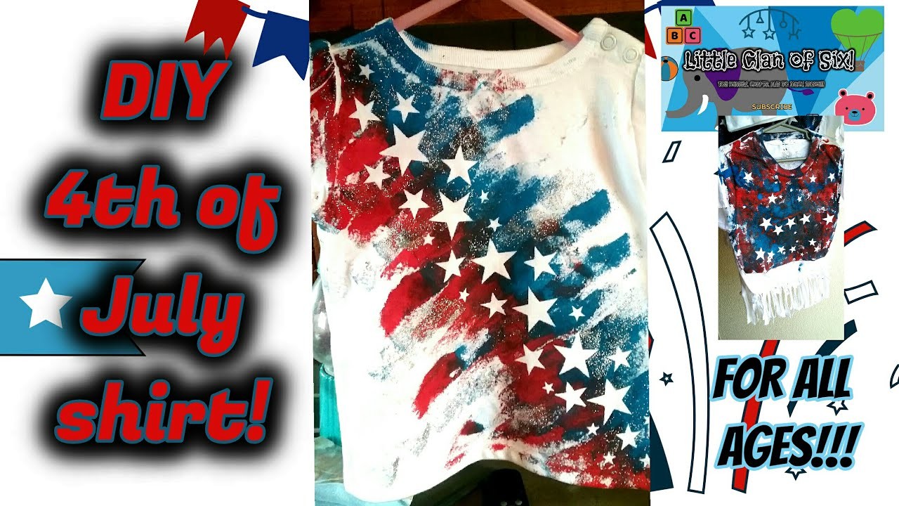 DIY 4th of July t-shirt craft for all ages!!!