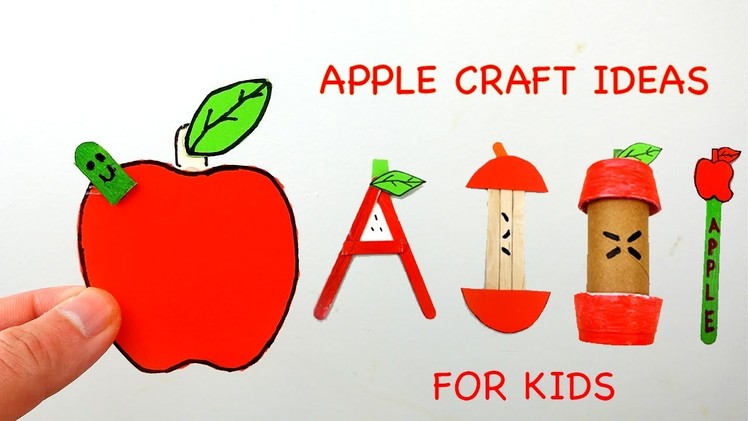 DIY APPLE CRAFT IDEAS FOR KIDS | EASY & SIMPLE FROM PAPER