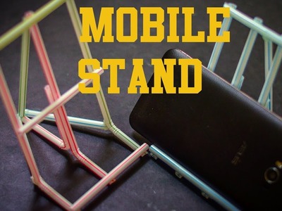 Diy Craft - How to make a mobile stand by using straw |Easy and Simple|