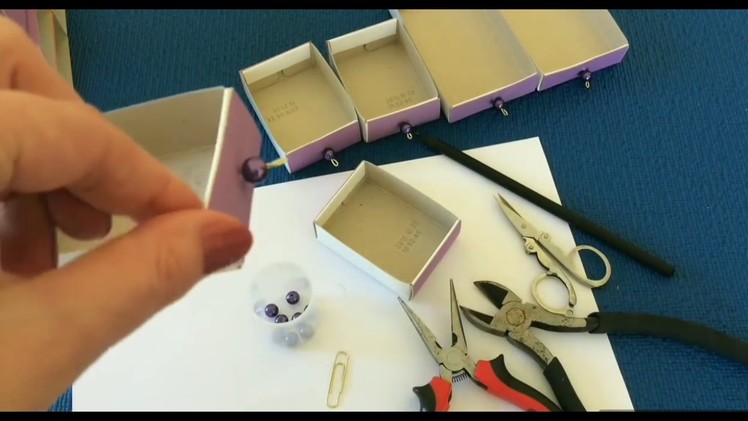 DIY - Craft.  How to make jewellery box at home