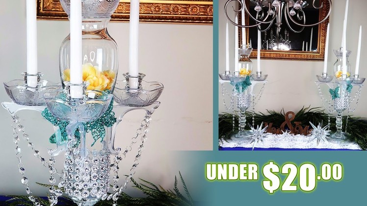 DIY Dollar Tree Four Candle Candelabra | Copycat Series