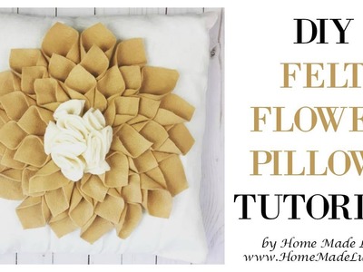 DIY Felt Flower Pillow with Home Made Luxe Craft Box