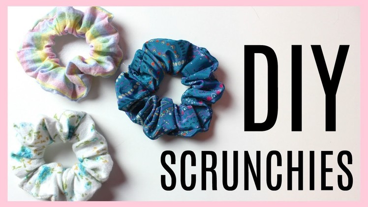 DIY Hair Scrunchies! 5 minute Craft to make when you're bored