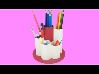 DIY : How To Make Pen Stand From Paper- Easy Craft TCraft