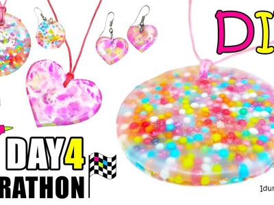 DIY Jewelry Out Of Hot Glue, Sprinkles And Acrylic Paint - DAY 4 of 7-Day Marathon Of Glue Gun DIYs