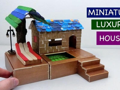 DIY Miniature Luxury Fairy House with Swimming Pool | Easy Craft Ideas