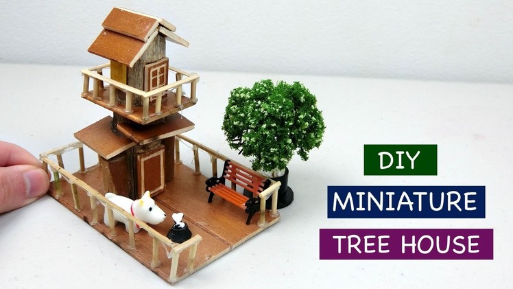 DIY Miniature Tree House for Fairy Garden #3 - Creative Craft ideas