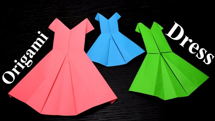 DIY Origami Dress: How to make origami dresses - Origami Wedding Dress-Craft Tutorial|