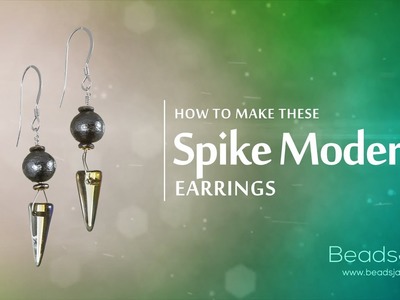DIY: Simple Spike Modern Earrings Tutorial