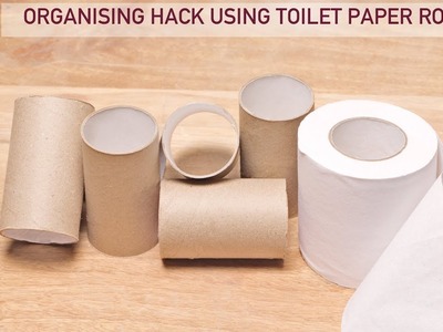 DIY Toilet Paper Roll Makeup.Desk Organizer | Craft Ideas & Hacks