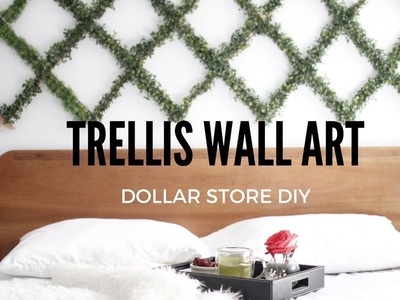 DIY TRELLIS PLANT WALL ART