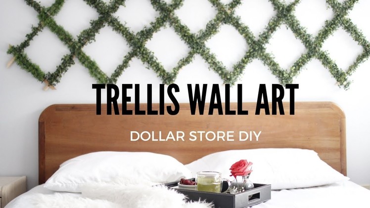 DIY TRELLIS PLANT WALL ART