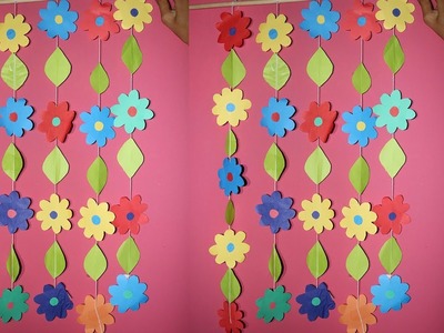 DIY wall hanging Craft Ideas using colour paper | How to Make a DIY Room Decor Using Paper |