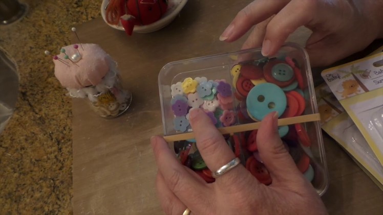 Dollar Tree Craft: Teeny Tiny Mason Jar Sewing Kits & Baby Shower Favors
