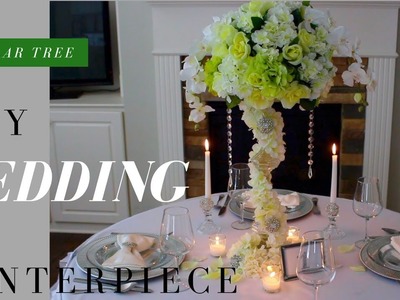 DOLLAR TREE WEDDING DECORATIONS feat. TOTALLY DAZZLED | DIY WEDDING CENTERPIECE