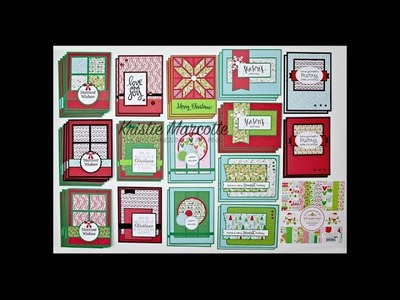 Doodlebug's Here Comes Santa Claus collection - One 6x6 paper pad into 43 cards