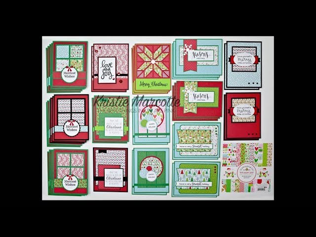 Doodlebug's Here Comes Santa Claus collection - One 6x6 paper pad into 43 cards