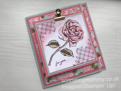 Double fold ''Graceful Garden card " Stampin' Up! products