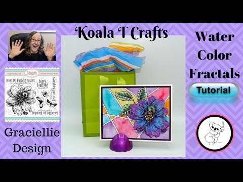 Easy Watercolor Fractals Technique Basic water color technique TUTORIAL Step by step how to video