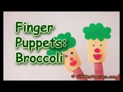 Finger Puppet (Broccoli) - Easy DIY Craft For Everyone