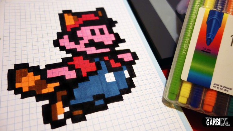 Handmade Pixel Art - How To Draw Super Mario Bros #pixelart