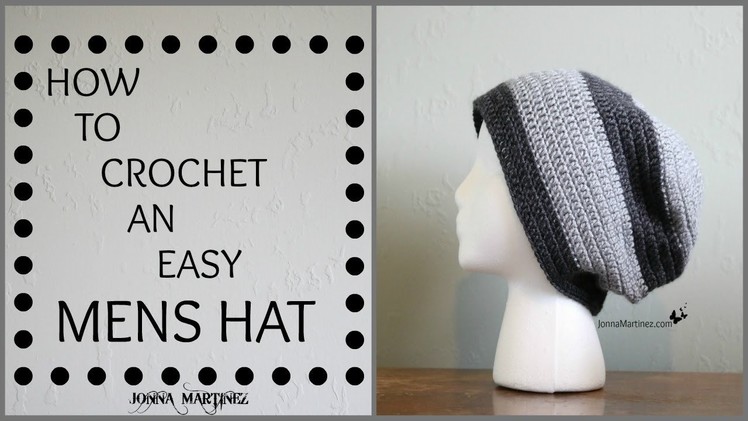 How To Crochet an EASY Men's Hat