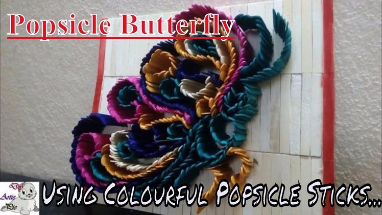 How to make a Beautiful Butterfly with Popsicle Stick | Popsicle Stick Craft | Ice Cream Stick Craft