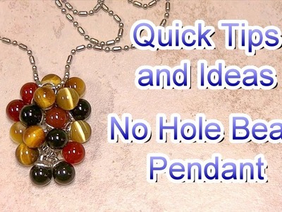 How to Make a No Hole Bead Tassel Pendant