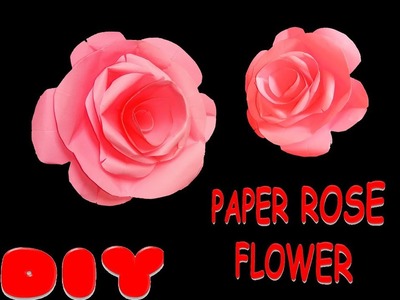 How To Make a Paper Rose with Metallic Paper| DIY PAPER CRAFT | DIY PAPER FLOWER