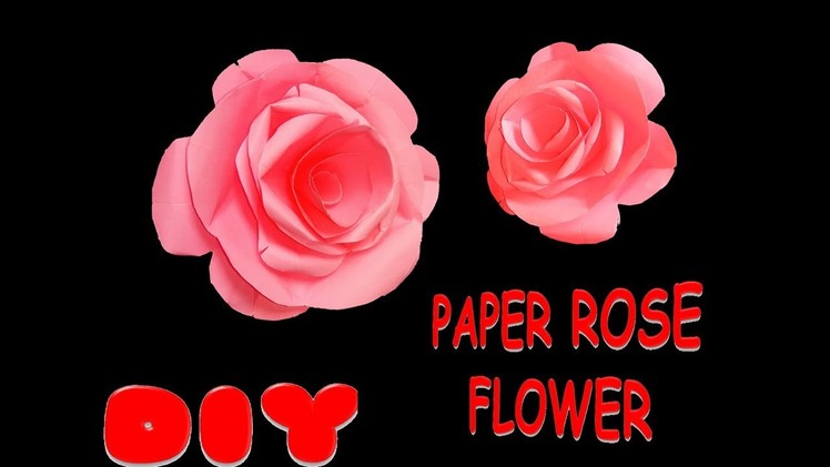 How To Make a Paper Rose with Metallic Paper| DIY PAPER CRAFT | DIY PAPER FLOWER