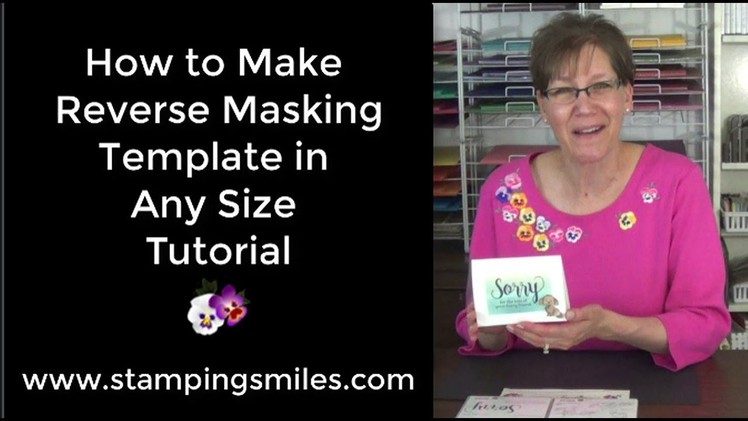 How to Make a Reverse Masking Template in Any Size Tutorial